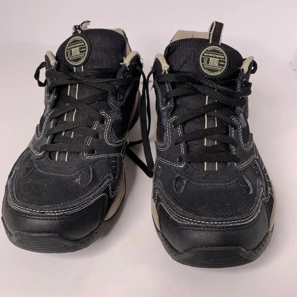Skechers Sport Mens 50650 Sparta Black Brown Training Sneaker Size‎ 13 Lace Up